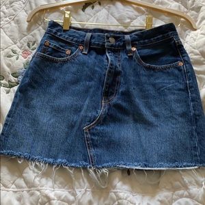 Classic denim jean skirt